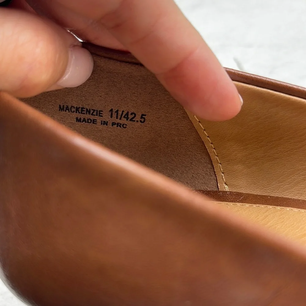Dirty Laundry Brown Wedge Flats